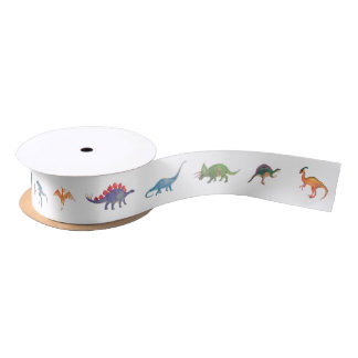 Dinosaurs Ribbon | Popobell Party Satin Ribbon