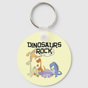 Dinosaurs Rock Tshirts and Gifts Key Ring