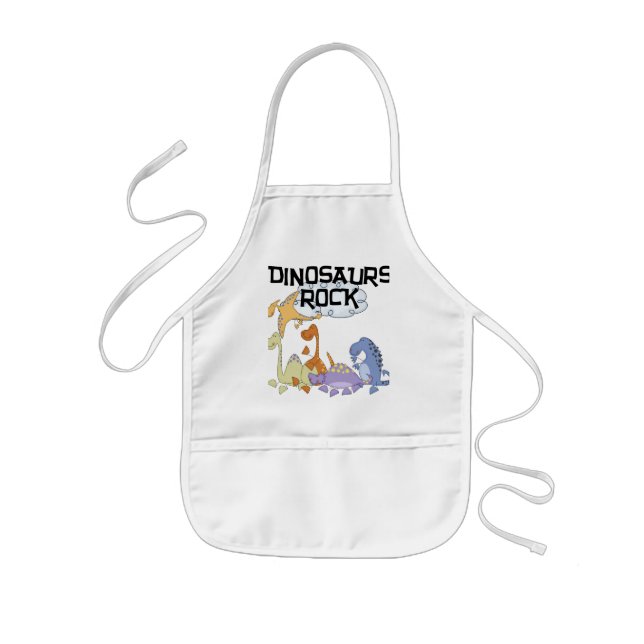 Dinosaurs Rock Tshirts and Gifts Kids Apron (Front)