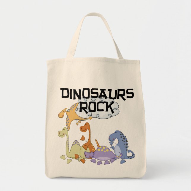 Dinosaurs Rock Tshirts and Gifts Tote Bag (Front)
