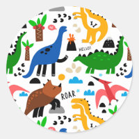 Dinosaurs seamless pattern