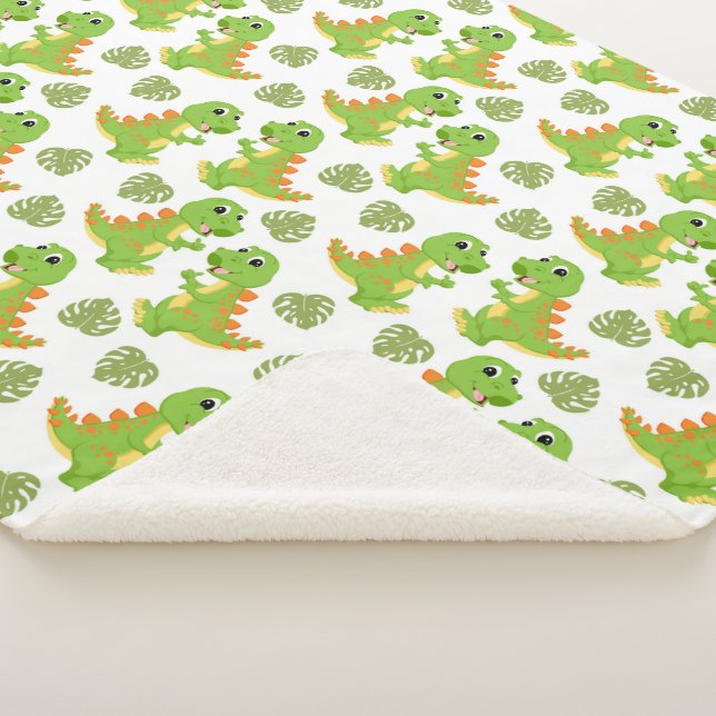Dinosaurs! Sherpa Blanket (3/4)