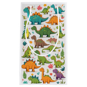 dinosaurs small gift bag