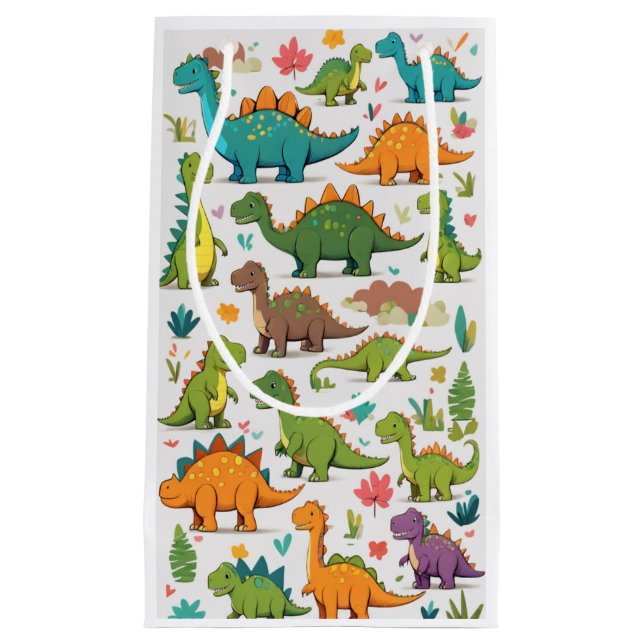 dinosaurs small gift bag (Front)