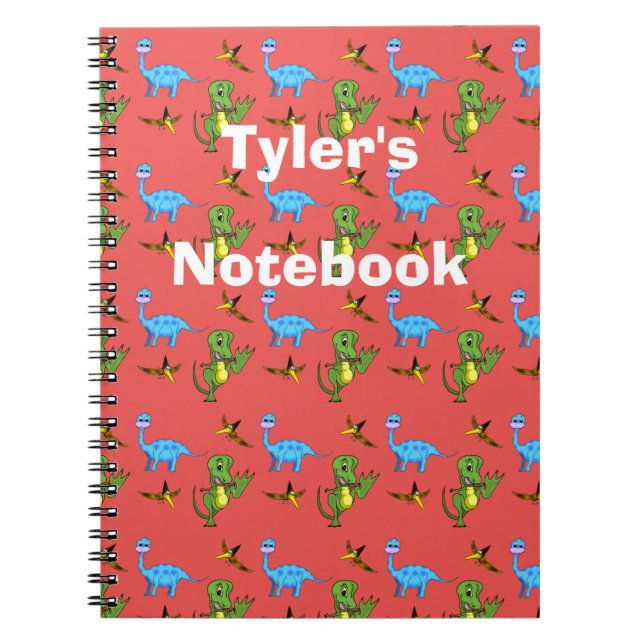 Dinosaurs Spiral Notebook (Front)