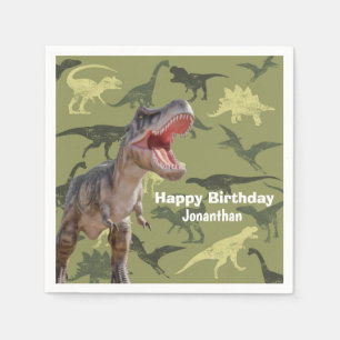 Dinosaurs T Rex  Pattern Napkin
