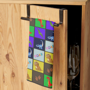 Dinosaurs Tea Towel