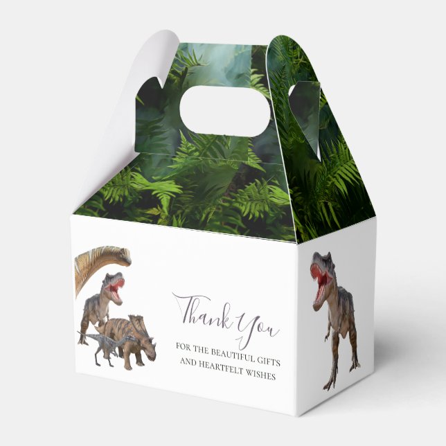 Dinosaurs Thank you  theme Favour Box (Back Side)