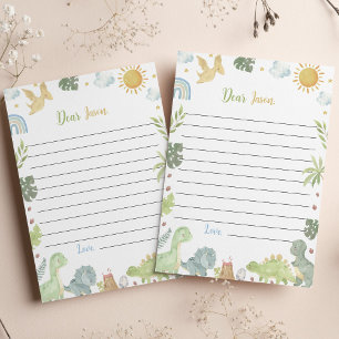 Dinosaurs Three Rex Time Capsule Note Message Card