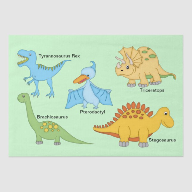 Dinosaurs Tissue Paper (Front)