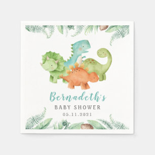 Dinosaurs Wild Baby Shower Napkins