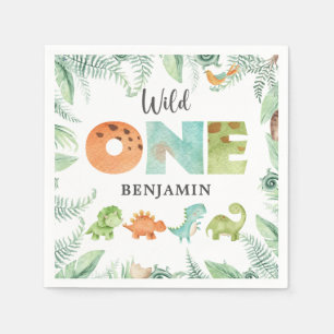 Dinosaurs Wild Baby Shower Napkins