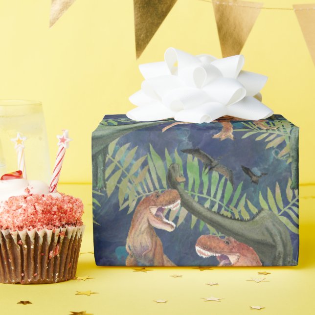 Dinosaurs Wrapping Paper (Birthday Party)