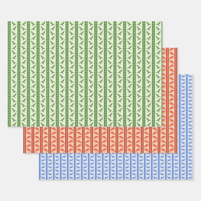 Dinosaurs Wrapping Paper Sheet (Set)