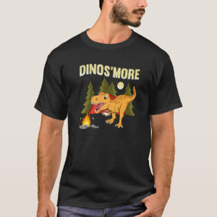 Dinos'more Dinosaur Toddler Boy Camping Dino Smor T-Shirt