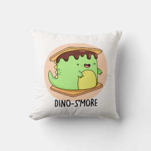 Dinosmore Funny Dinosaur Pun  Cushion