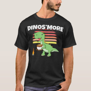 Dinos'More Toddler Boy Dinosaur Camping Dino Funny T-Shirt