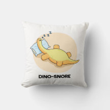 Dinosnore Funny Sleeping Dinosaur Pun 