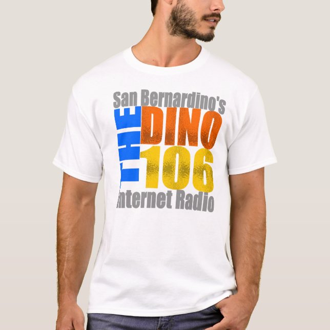 DINOTHROWBACKLOGOWHT T-Shirt (Front)