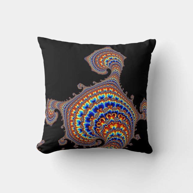 Dinozaur - Fractal Art Cushion (Front)