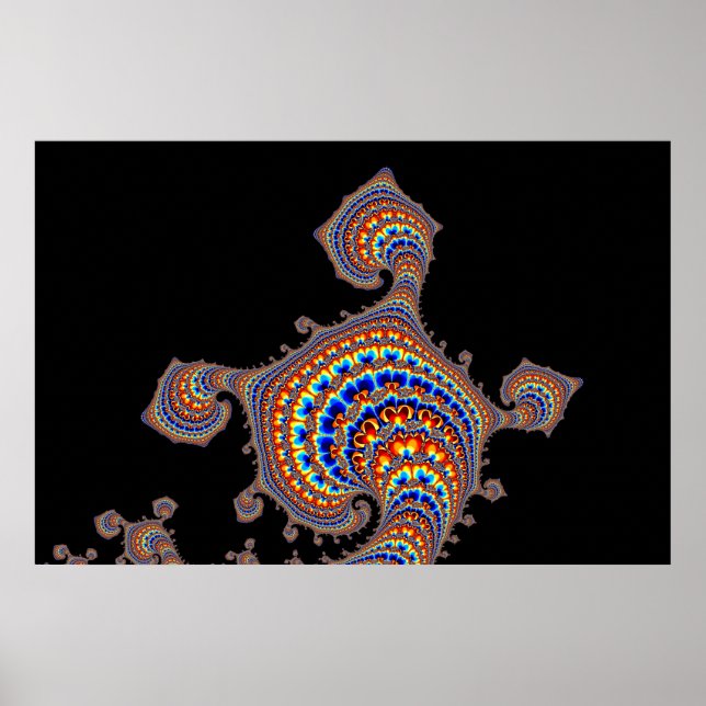 Dinozaur - Fractal Art Poster (Front)