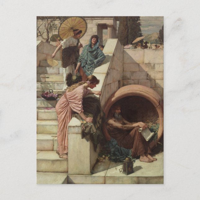 Diogenes by John William Waterhouse Postcard (Front)