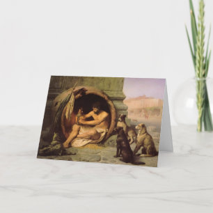 "Diogenes" Greeting Card