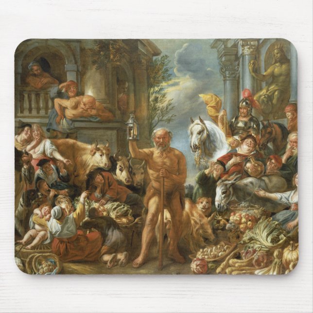 Diogenes Searching for an Honest Man, c.1650-55 (o Mouse Mat (Front)