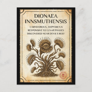 Dionaea innsmuthensis – A New Botanical Discovery Holiday Postcard