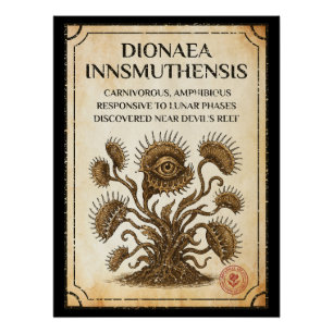 Dionaea innsmuthensis – A New Botanical Discovery Poster
