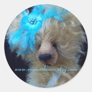 Dionna bear classic round sticker
