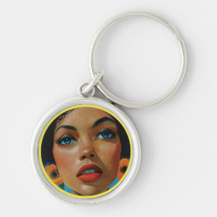 Dionne by KAB Premium Round Keychain