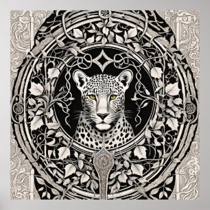 Dionysian Leopard Symbol Dionysos Bachus Bacchus Poster