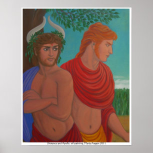 Dionysus and Apollo Poster