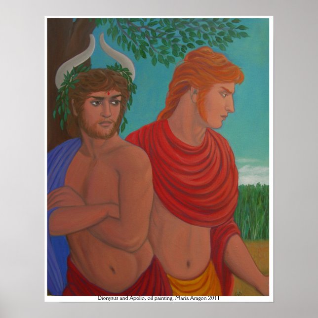 Dionysus and Apollo Poster (Front)