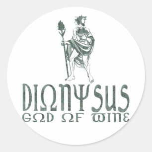 Dionysus Classic Round Sticker