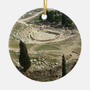 Dionysus Theatre Ceramic Tree Decoration