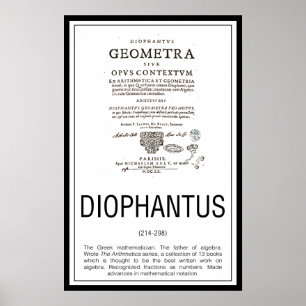 Diophantus Poster