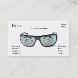 Dioptric sunglasses business card