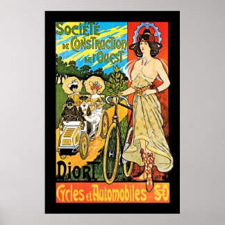 Diort Cycles and Automobiles Poster