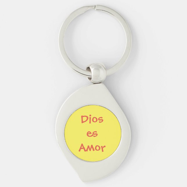 Dios es amor key ring (Front)