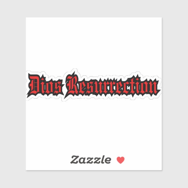 Dios Resurrection Logo Sticker (Sheet)