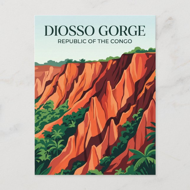 Diosso Gorge Republic of the Congo Postcard (Front)