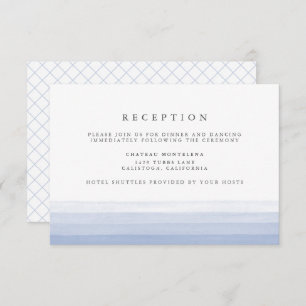 Dip Dye Watercolor Reception Card   Amethyst