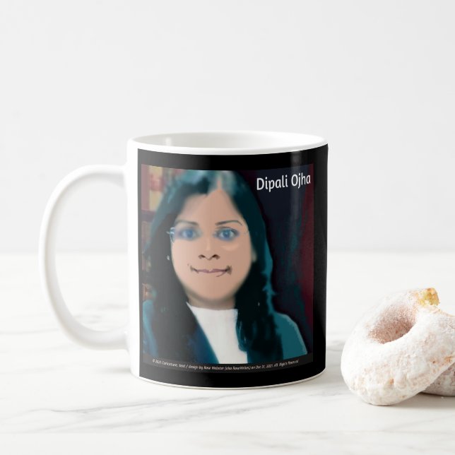Dipali Ojha Speak the Truth Mug by RoseWrites (With Donut)