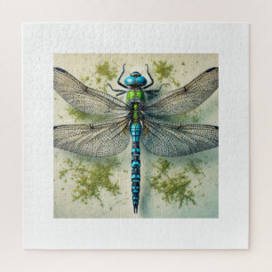Diplacodes dragonfly 251024IREF217 - Watercolor Jigsaw Puzzle