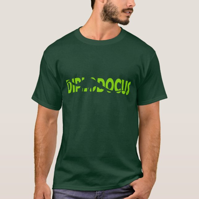 Diplodocus silhouette t shirt (Front)
