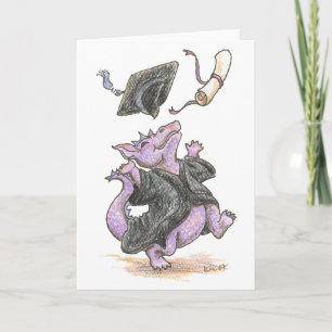 "Diploma Dragon" Greeting and Note Cards
