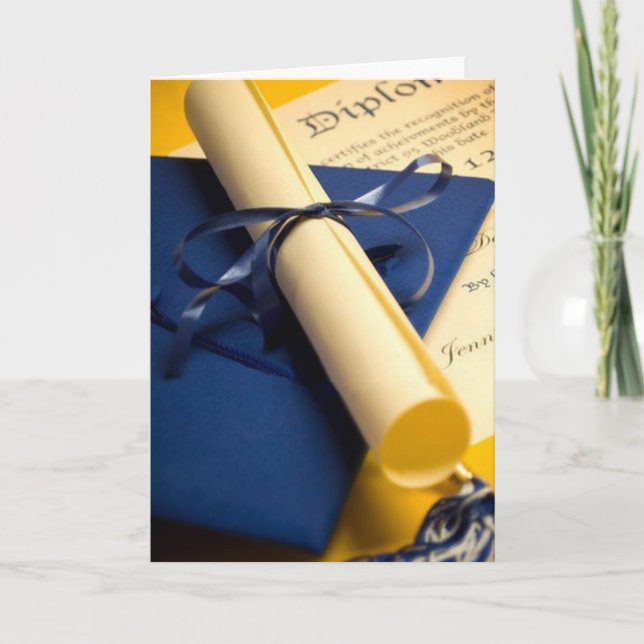 Diploma Graduation Card (Front)