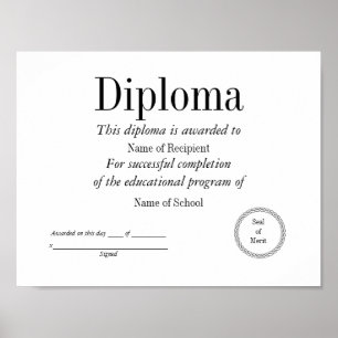 Diploma Poster